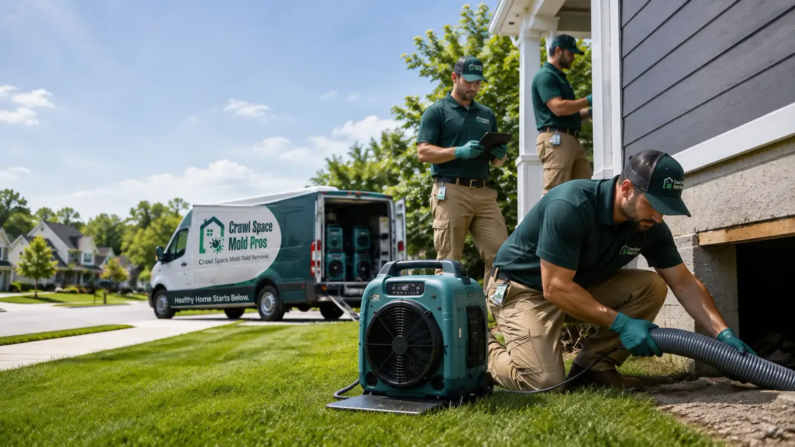 Crawl Space Mold Removal in Davenport, NE